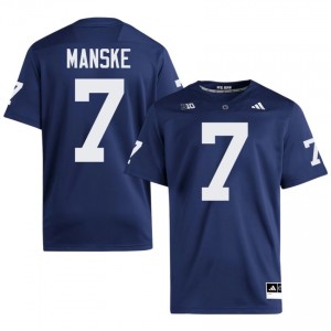 Top-Tier Alex Manske #7 Penn State Navy Jersey | Men University Football Stitched Fan Gear 31344154
