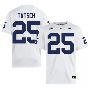 PSU Alex Tatsch #25 White Jersey | Pro Cut Embroidery NCAA Football Men Apparel 29280577