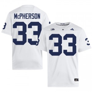 #33 Alexander McPherson PSU Nittany Lions White Jersey | Alumni Embroidery Men Player Football Gear 62377937