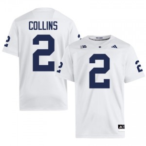 White Audavion Collins #2 Nittany Lions Jersey | Men High School Football Licensed Embroidery 23579300