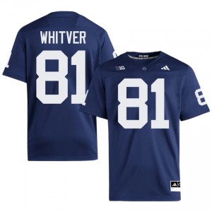 Navy Ben Whitver #81 Nittany Lions Jersey | Men High School Football Fresh Stitched 72526792