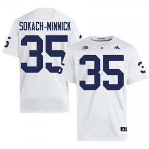 Elite Thread Blaise Sokach-Minnick #35 Penn State White Jersey | Men University Football Embroidery Fan Gear 83928258