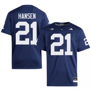 Navy Carson Hansen #21 Nittany Lions Jersey | Men High School Football Limited Stitched 42271495