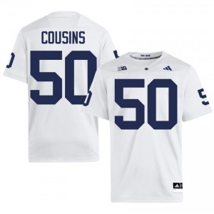 Officially Licensed Cooper Cousins #50 Penn State White Jersey | Men University Football Embroidery Fan Gear 13782634