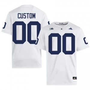 #00 Custom PSU Nittany Lions White Jersey | Alumni Embroidery Men Player Football Gear 54085276