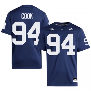 #94 De'Andre Cook PSU Nittany Lions Navy Jersey | Elite Stitched Men Player Football Gear 23877042