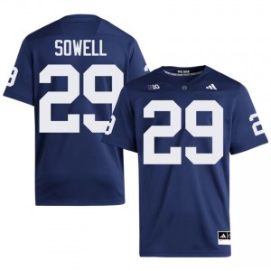 Navy Hunter Sowell #29 Nittany Lions Jersey | Men High School Football Limited Stitched 66316585