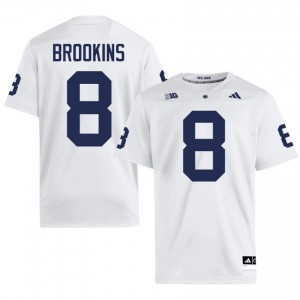 Elite Thread Karon Brookins #8 Penn State White Jersey | Men University Football Embroidery Fan Gear 15164384