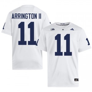 Officially Licensed LaVar Arrington II #11 Penn State White Jersey | Men University Football Embroidery Fan Gear 58272995