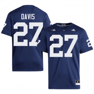 Omarion Davis #27 Penn State Nittany Lions Jersey | Exclusive Navy College Football Men Stitched 96351710