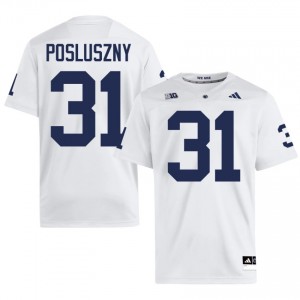 Elite Thread Paul Posluszny #31 Penn State White Jersey | Men University Football Embroidery Fan Gear 11615699
