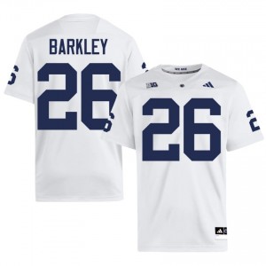 White Saquon Barkley #26 Nittany Lions Jersey | Men High School Football Licensed Embroidery 14419886