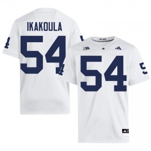 #54 Vaea Ikakoula PSU Nittany Lions White Jersey | Alumni Embroidery Men Player Football Gear 91500864