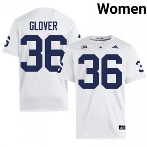 White Amar'e Glover #36 Nittany Lions Jersey | Women High School Football Licensed Stitch 81940358