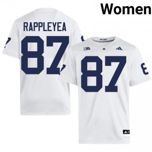 White Andrew Rappleyea #87 Nittany Lions Jersey | Women High School Football Licensed Stitch 28093841