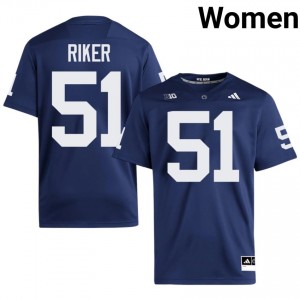 Navy Brock Riker #51 Nittany Lions Jersey | Women High School Football Limited Embroidery 35857662