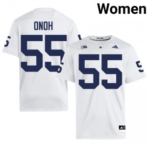 Chimdy Onoh #55 Penn State Nittany Lions Jersey | Gameday White College Football Women Stitch 15187302