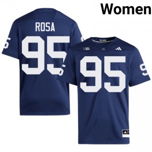 Cristiano Rosa #95 Penn State Nittany Lions Jersey | Exclusive Navy College Football Women Embroidery 37839922