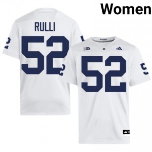 White Dominic Rulli #52 Nittany Lions Jersey | Women High School Football Moisture Wicking Stitch 63884403