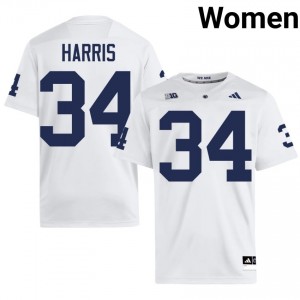 Elite Thread Franco Harris #34 Penn State White Jersey | Women University Football Stitch Fan Gear 44982792