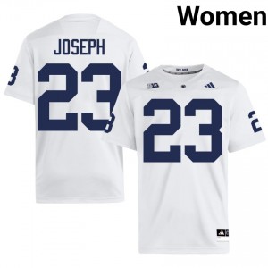 Jahmir Joseph #23 Penn State Nittany Lions Jersey | Iconic White College Football Women Stitch 81626791