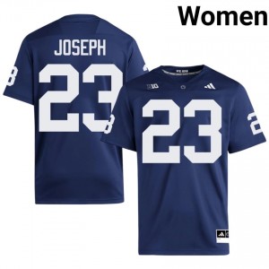 PSU Jahmir Joseph #23 Navy Jersey | Essential Embroidery NCAA Football Women Apparel 17388759