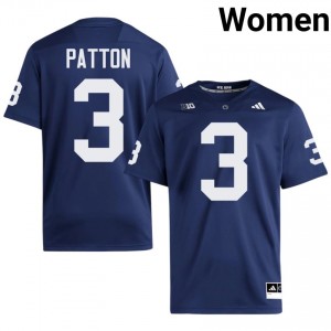Top-Tier Jamison Patton #3 Penn State Navy Jersey | Women University Football Embroidery Fan Gear 23644354