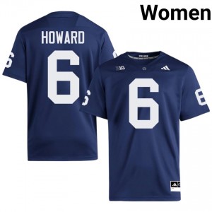 Navy Koby Howard #6 Nittany Lions Jersey | Women High School Football Limited Embroidery 40401867