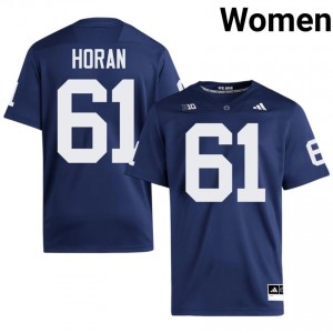 Top-Tier Liam Horan #61 Penn State Navy Jersey | Women University Football Embroidery Fan Gear 10900525