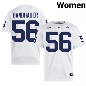 PSU Mason Bandhauer #56 White Jersey | Pro Cut Stitch NCAA Football Women Apparel 45145726