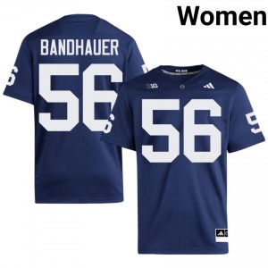 #56 Mason Bandhauer PSU Nittany Lions Navy Jersey | Classic Embroidery Women Player Football Gear 28274935