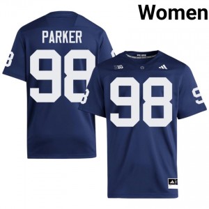 #98 Matthew Parker PSU Nittany Lions Navy Jersey | Elite Embroidery Women Player Football Gear 84174198