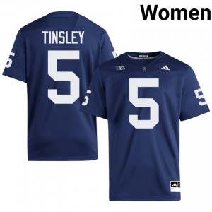Navy Mitch Tinsley #5 Nittany Lions Jersey | Women High School Football Fresh Embroidery 52785008