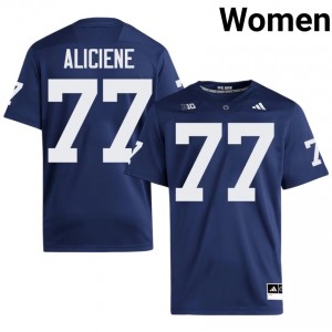 PSU Owen Aliciene #77 Navy Jersey | Essential Embroidery NCAA Football Women Apparel 26088324