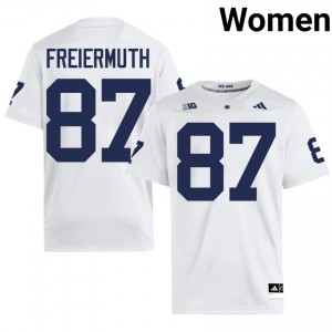 Pat Freiermuth #87 Penn State Nittany Lions Jersey | Iconic White College Football Women Stitch 45919582