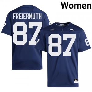 PSU Pat Freiermuth #87 Navy Jersey | Essential Embroidery NCAA Football Women Apparel 48344977