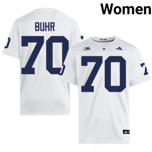 White Trevor Buhr #70 Nittany Lions Jersey | Women High School Football Moisture Wicking Stitch 35518450