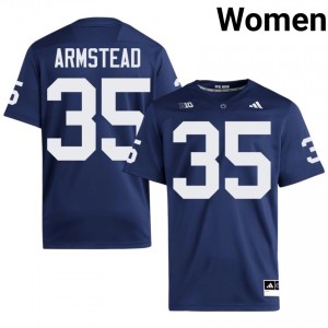 Navy Tyler Armstead #35 Nittany Lions Jersey | Women High School Football Fresh Embroidery 30894163