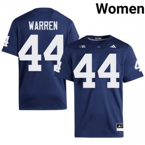 Durable Tyler Warren #44 Penn State Navy Jersey | Women University Football Embroidery Fan Gear 32611300