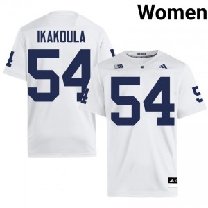 Officially Licensed Vaea Ikakoula #54 Penn State White Jersey | Women University Football Stitch Fan Gear 98242526