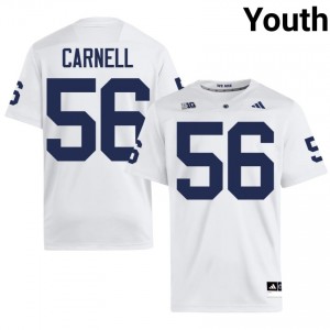 Officially Licensed Alijah Carnell #56 Penn State White Jersey | Youth University Football Stitched Fan Gear 37809816