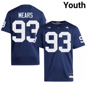 Durable Bobby Mears #93 Penn State Navy Jersey | Youth University Football Swen Fan Gear 49779438