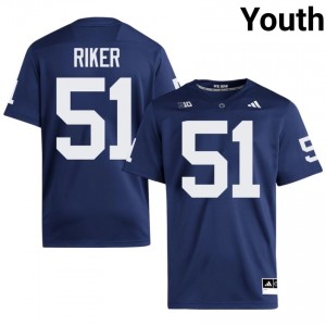 Brock Riker #51 Penn State Nittany Lions Jersey | Exclusive Navy College Football Youth Swen 53006550