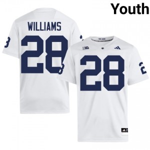 Officially Licensed Bryson Williams #28 Penn State White Jersey | Youth University Football Stitched Fan Gear 93920936