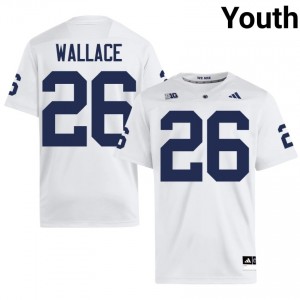 #26 Cam Wallace PSU Nittany Lions White Jersey | Authentic Stitched Youth Player Football Gear 49900266