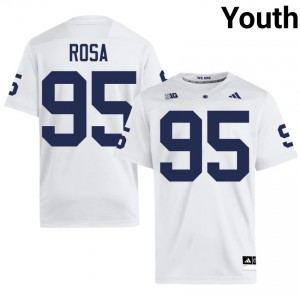 PSU Cristiano Rosa #95 White Jersey | Pro Cut Stitched NCAA Football Youth Apparel 20483376