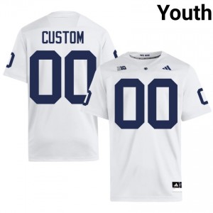 PSU Custom #00 White Jersey | Genuine Stitched NCAA Football Youth Apparel 29332517