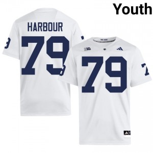 Elite Thread Donnie Harbour #79 Penn State White Jersey | Youth University Football Stitched Fan Gear 52975385