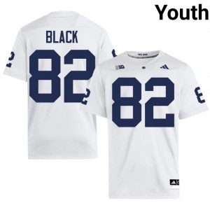 #82 Ethan Black PSU Nittany Lions White Jersey | Authentic Stitched Youth Player Football Gear 84853465