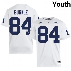 Officially Licensed Gabe Burkle #84 Penn State White Jersey | Youth University Football Stitched Fan Gear 20907789